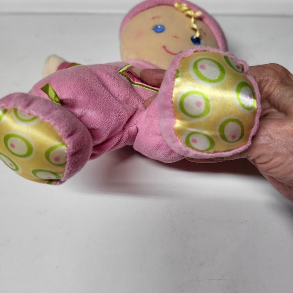Fisher Price Pink Baby's First Doll with rattle inside. 2008, 11" tall - Picture 2 of 7